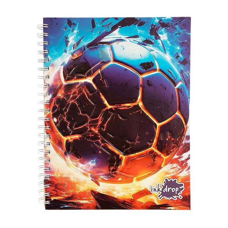 Cuaderno con Espiral Universitario A4 Inkdrop Pelotas Tapa Dura 22x29cm 100 Hojas Rayadas Art.57191